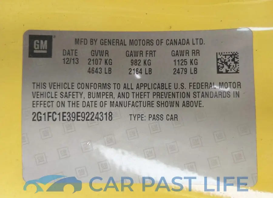 2G1FC1E39E9224318# 9