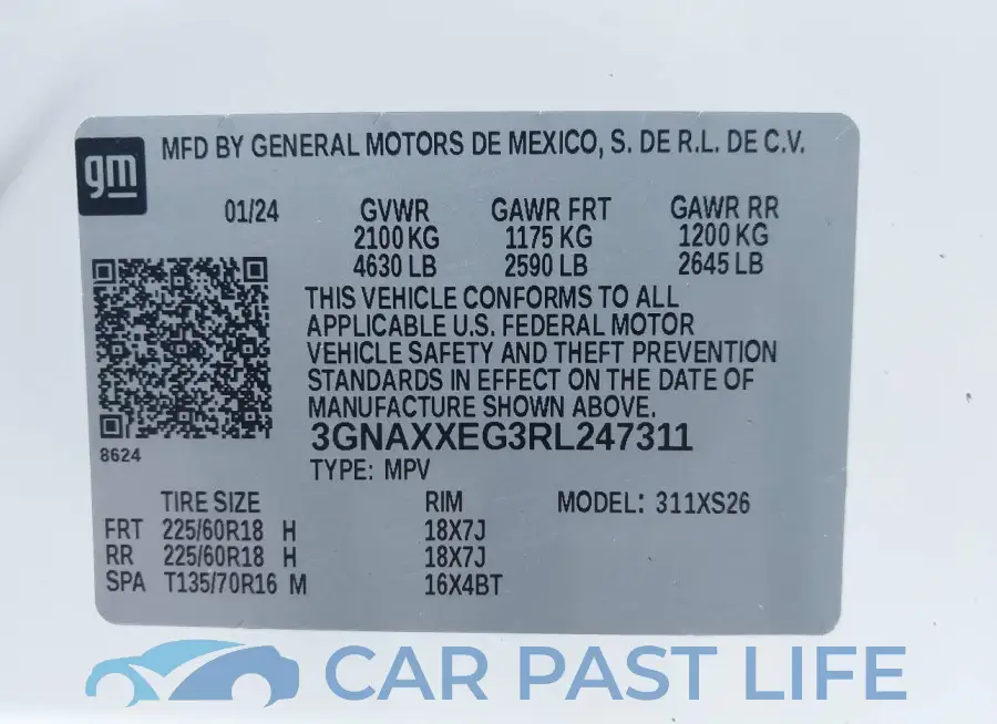 3GNAXXEG3RL247311# 9