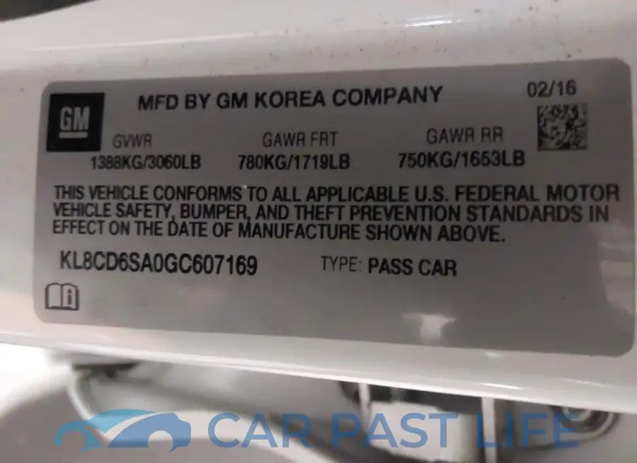 KL8CD6SA0GC607169# 9