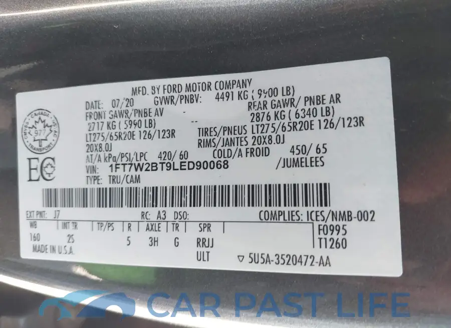 1FT7W2BT9LED90068# 9