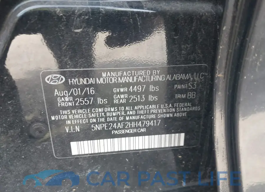 5NPE24AF2HH479417# 9