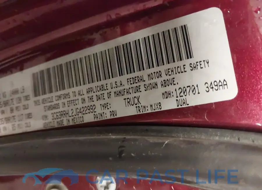 3C63RRHL2JG422992# 9