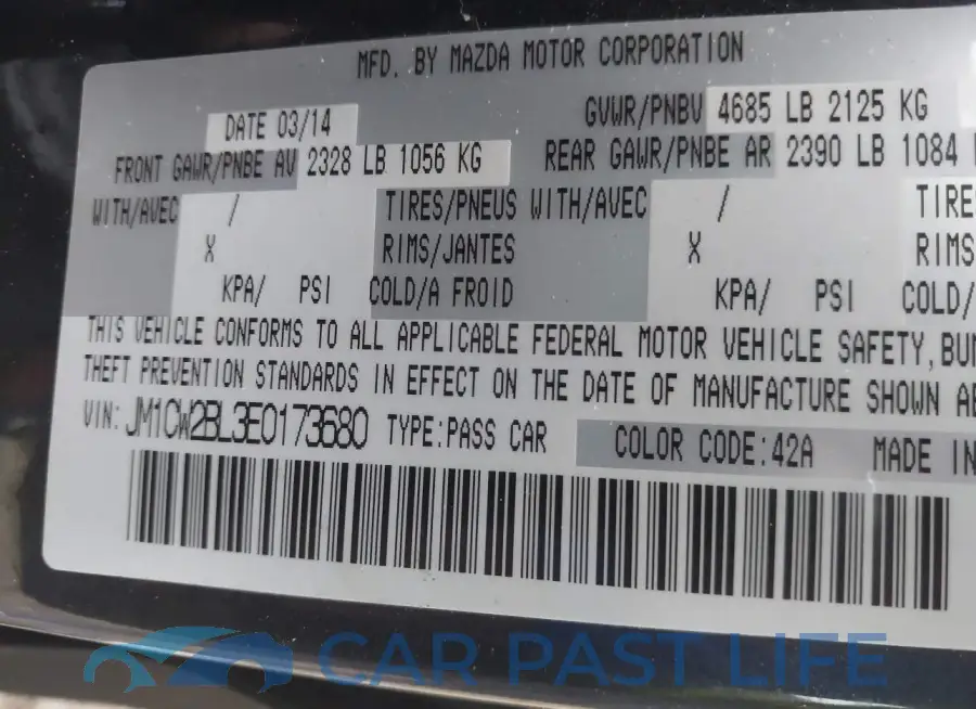 JM1CW2BL3E0173680# 9