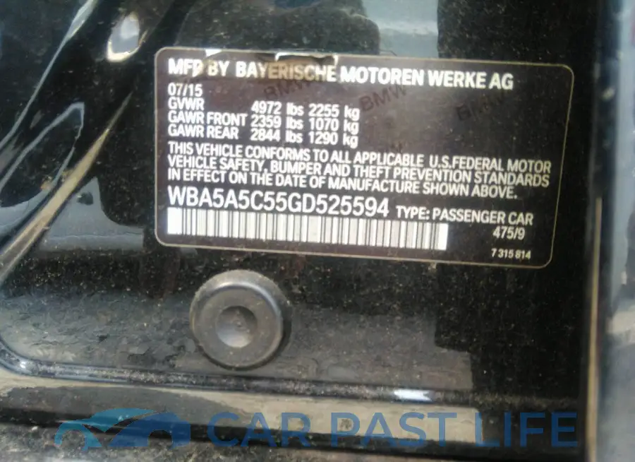 WBA5A5C55GD525594# 9