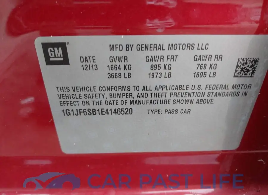 1G1JF6SB1E4146520# 9