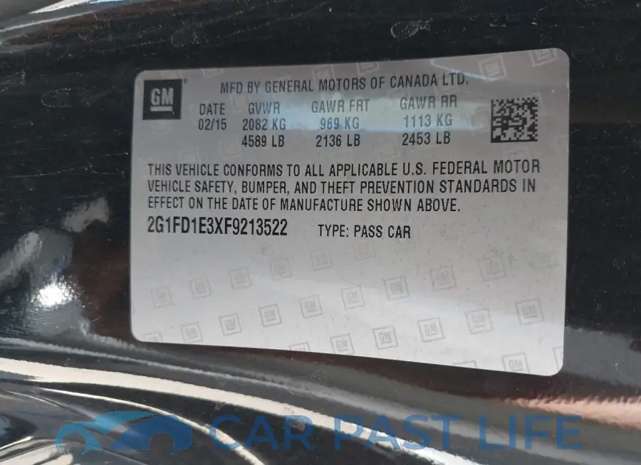 2G1FD1E3XF9213522# 9
