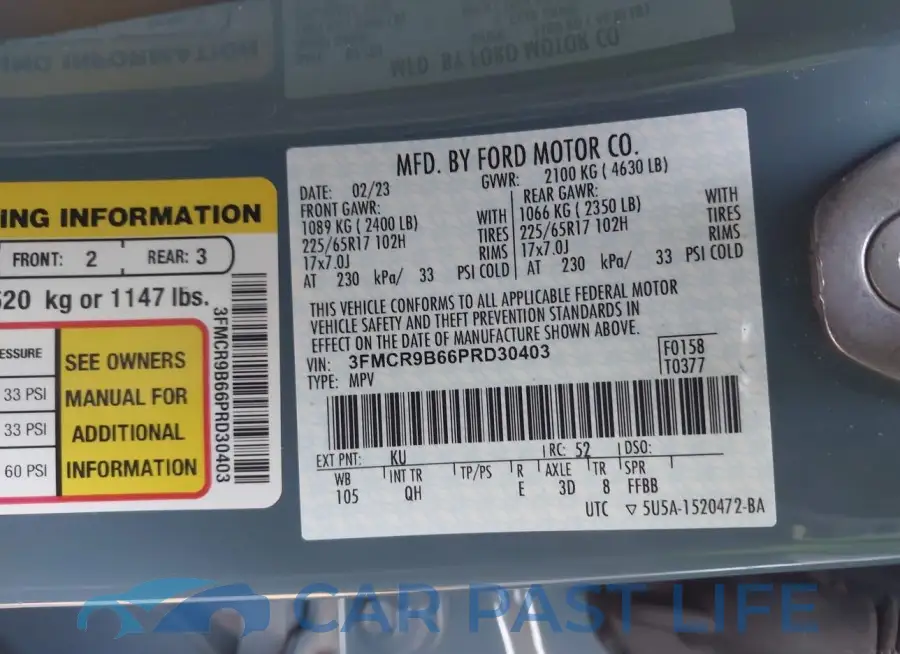 3FMCR9B66PRD30403# 9