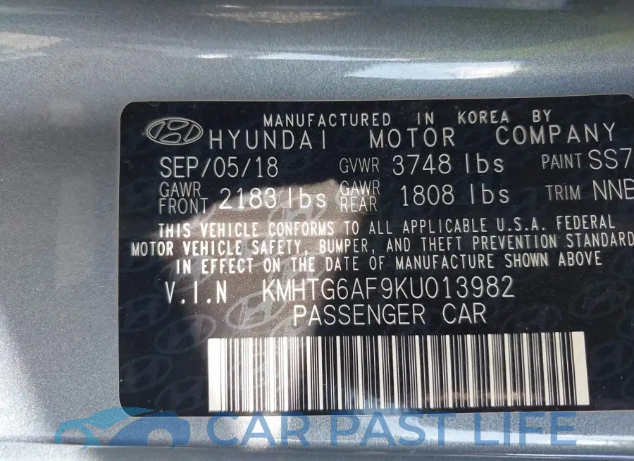 KMHTG6AF9KU013982# 9