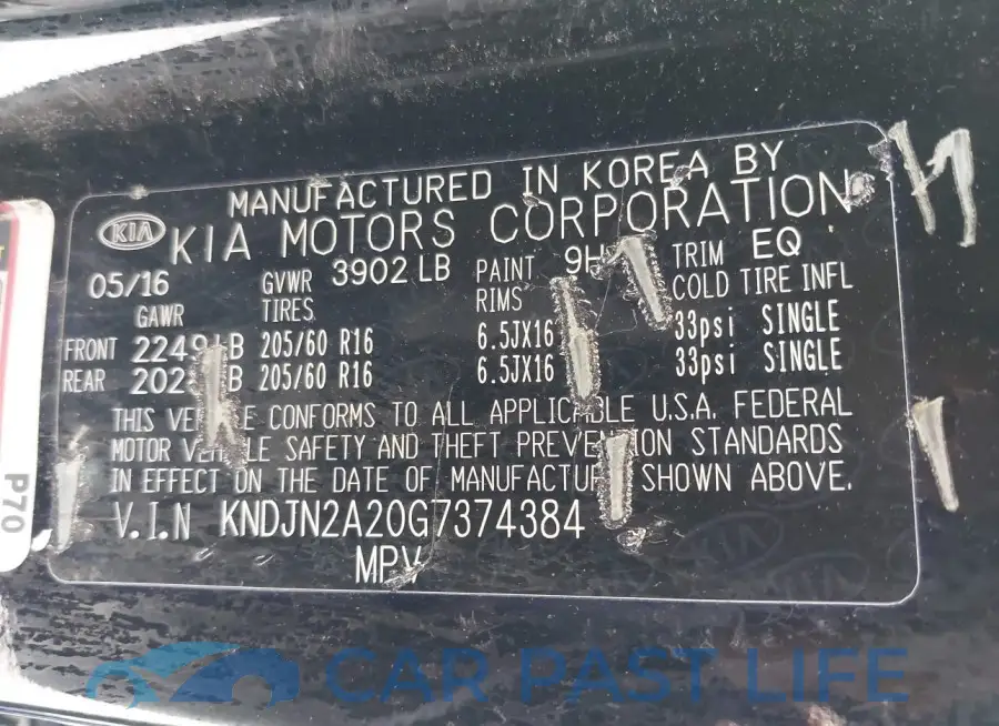 KNDJN2A20G7374384# 9