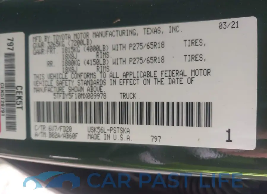 5TFDY5F10MX009978# 9