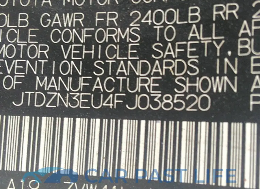 JTDZN3EU4FJ038520# 9