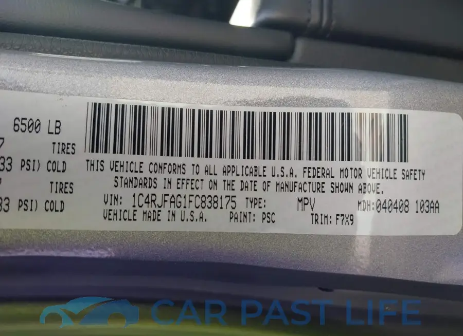 1C4RJFAG1FC838175# 9
