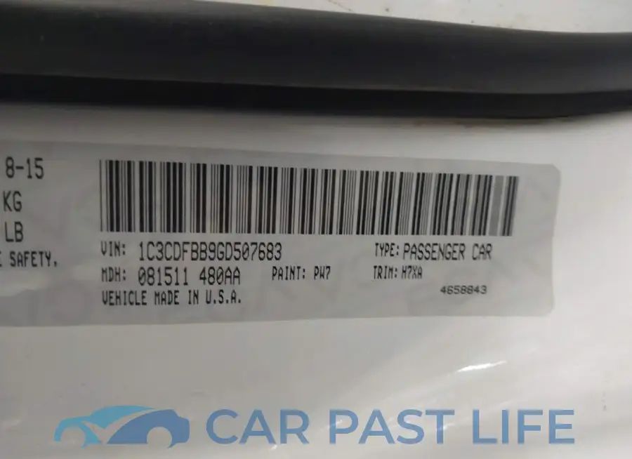 1C3CDFBB9GD507683# 9
