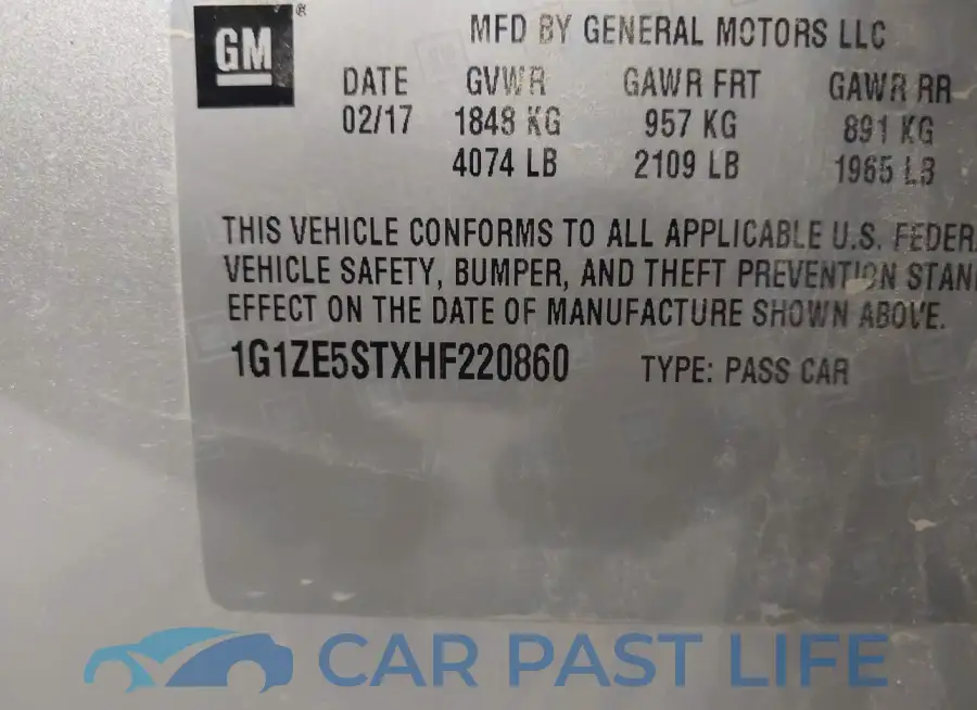 1G1ZE5STXHF220860# 9