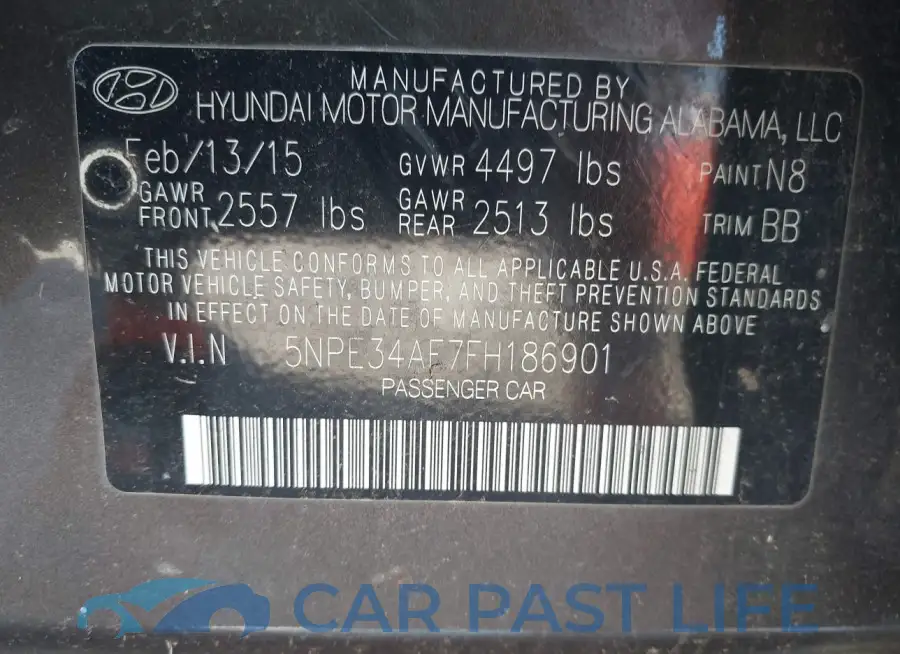 5NPE34AF7FH186901# 9
