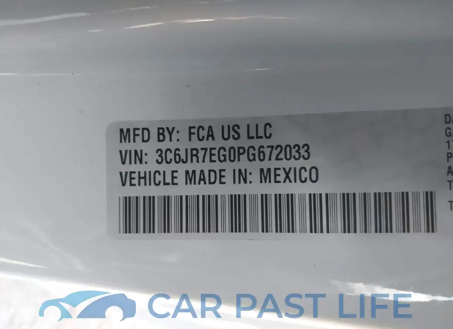 3C6JR7EG0PG672033# 9