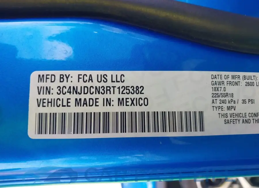 3C4NJDCN3RT125382# 9