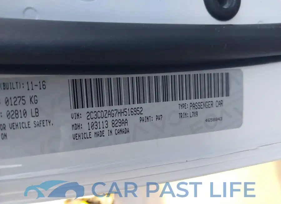 2C3CDZAG7HH516952# 9
