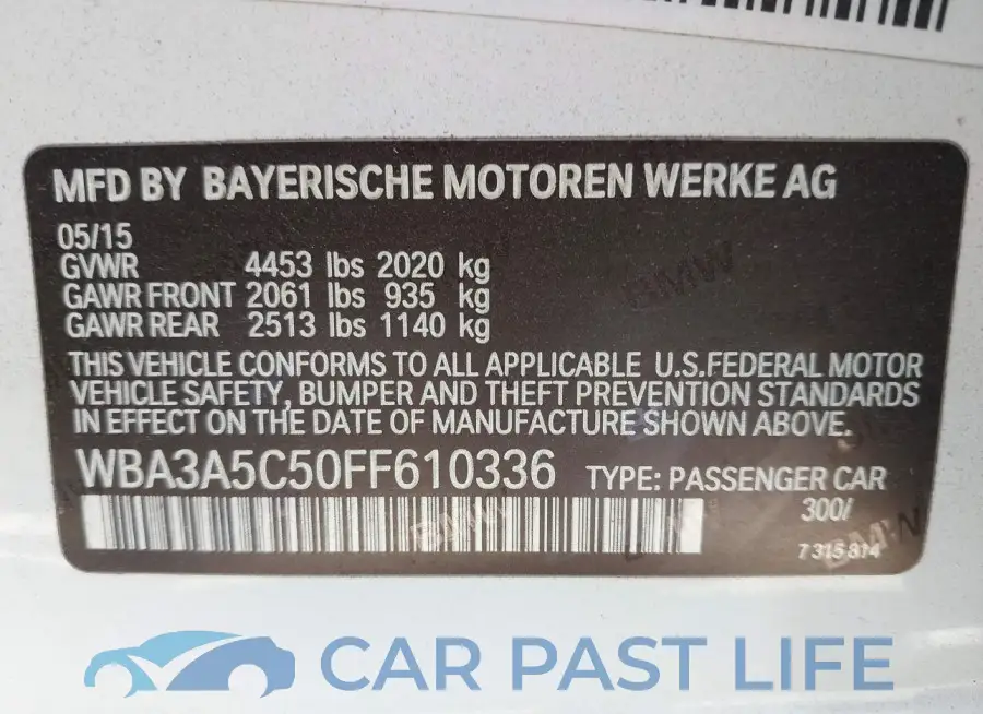 WBA3A5C50FF610336# 9