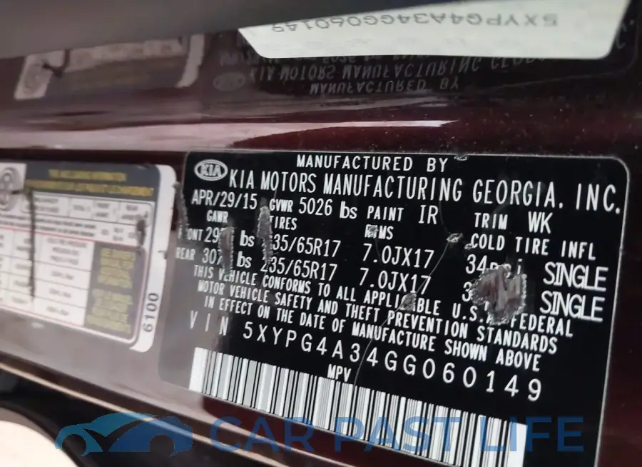 5XYPG4A34GG060149# 9