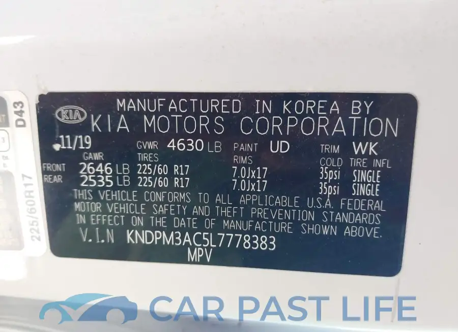 KNDPM3AC5L7778383# 9