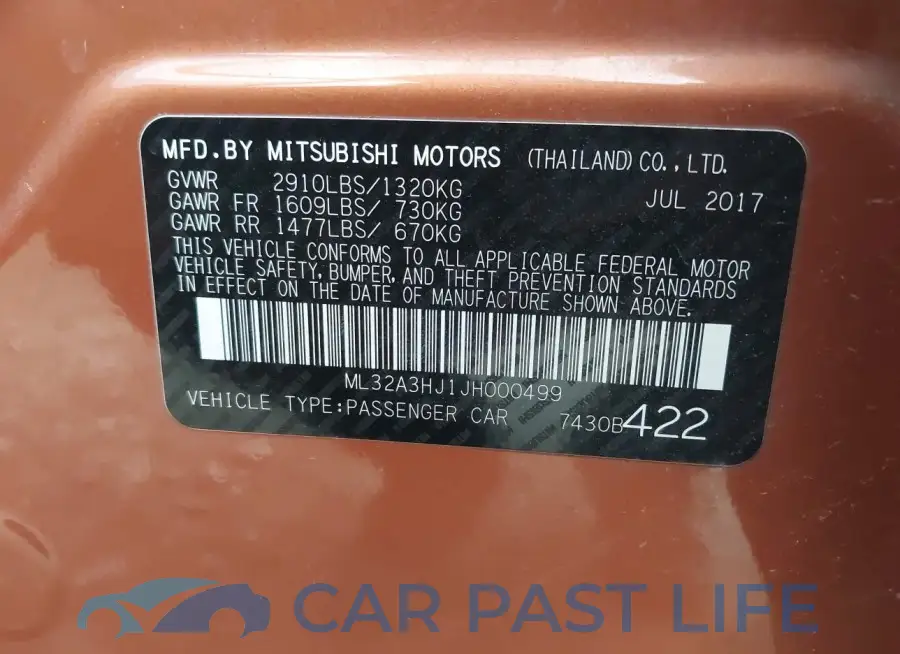 ML32A3HJ1JH000499# 9