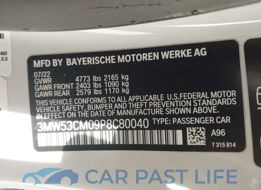 3MW53CM09P8C80040# 9