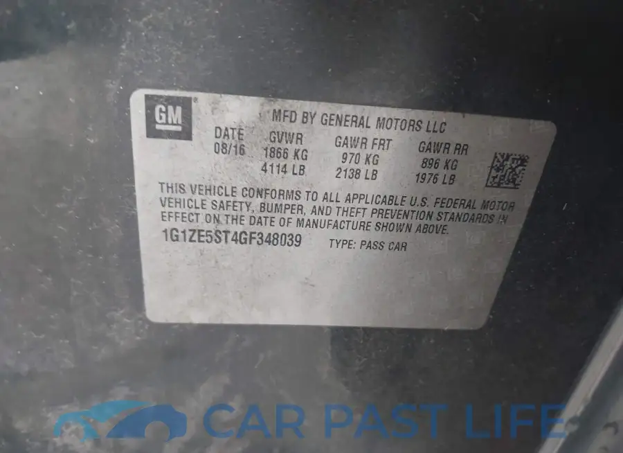 1G1ZE5ST4GF348039# 9
