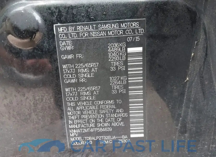 KNMAT2MT4FP584639# 9