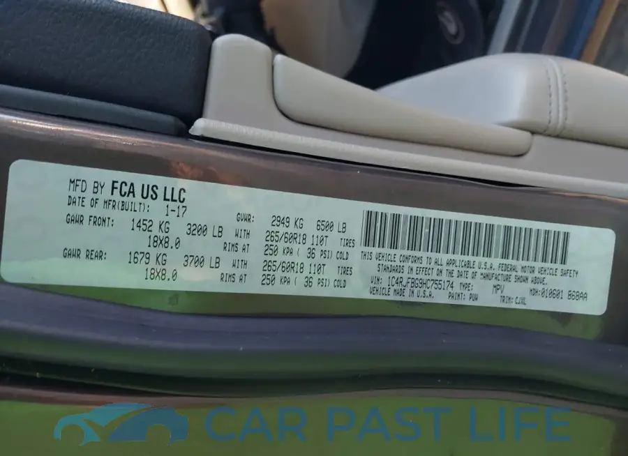 1C4RJFBG9HC755174# 9