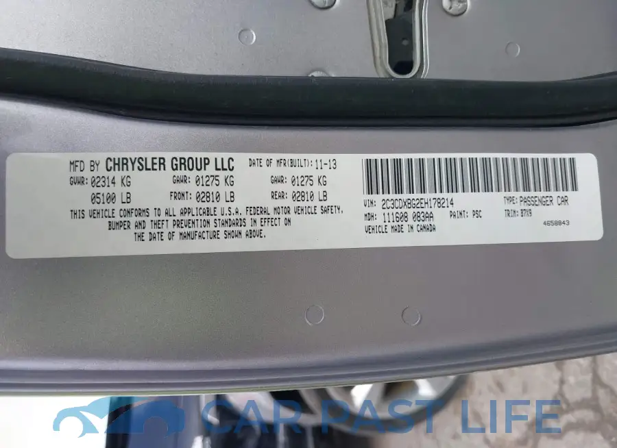 2C3CDXBG2EH178214# 9