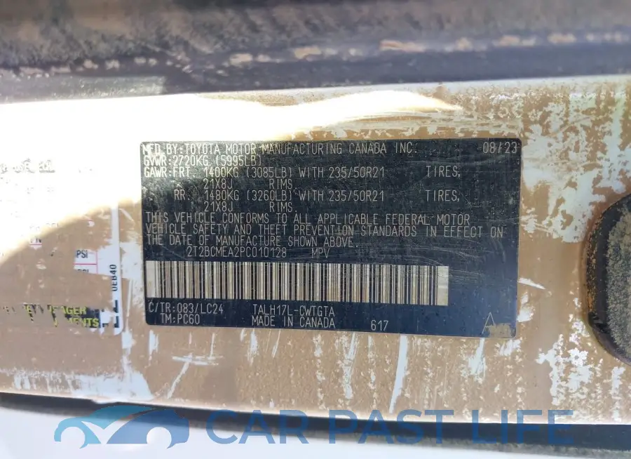 2T2BCMEA2PC010128# 9