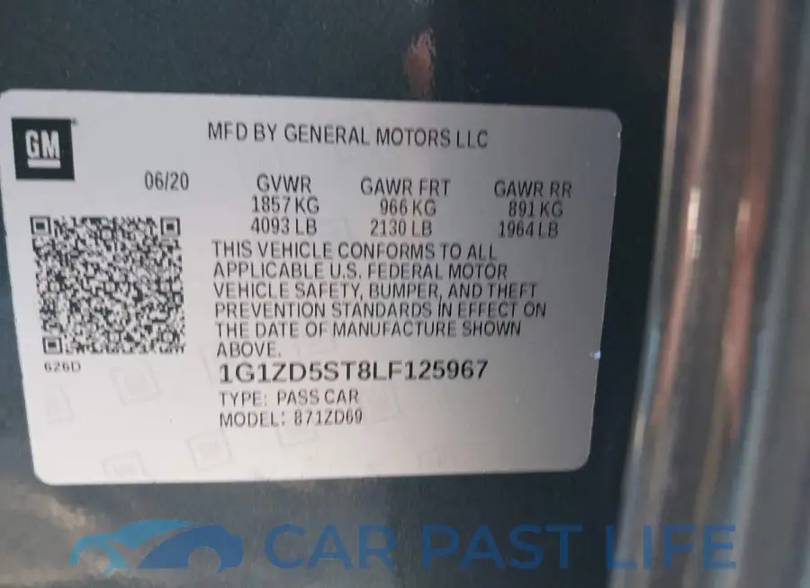 1G1ZD5ST8LF125967# 9