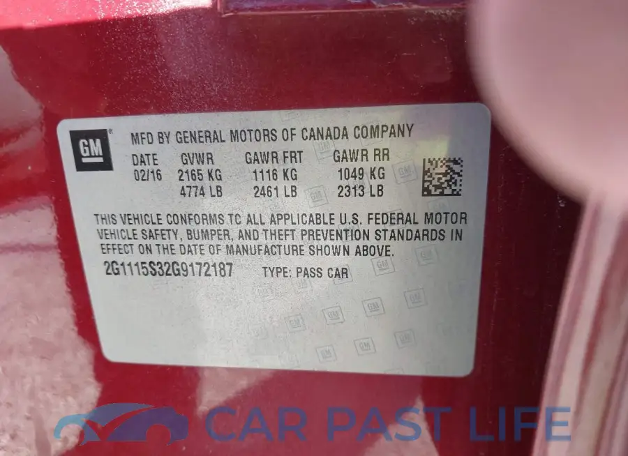 2G1115S32G9172187# 9