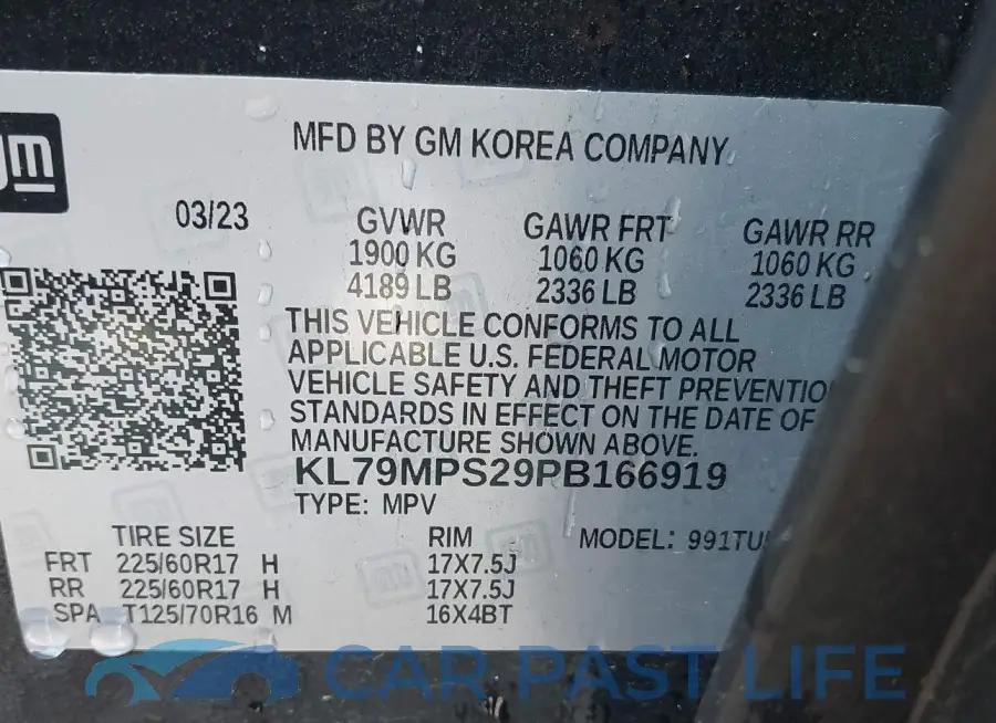KL79MPS29PB166919# 9