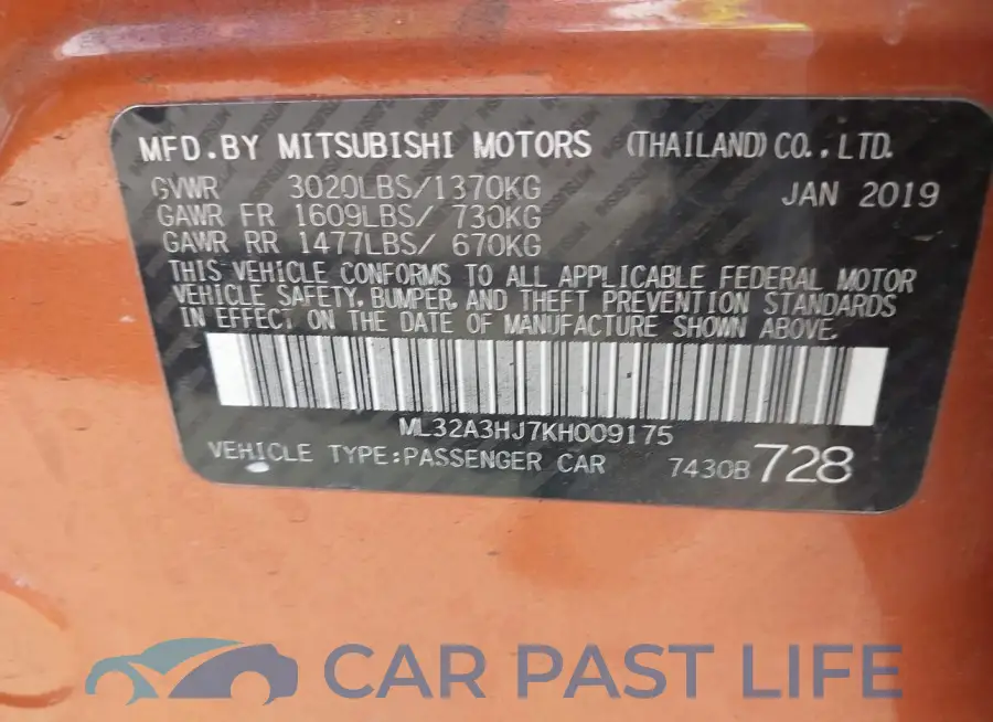 ML32A3HJ7KH009175# 9