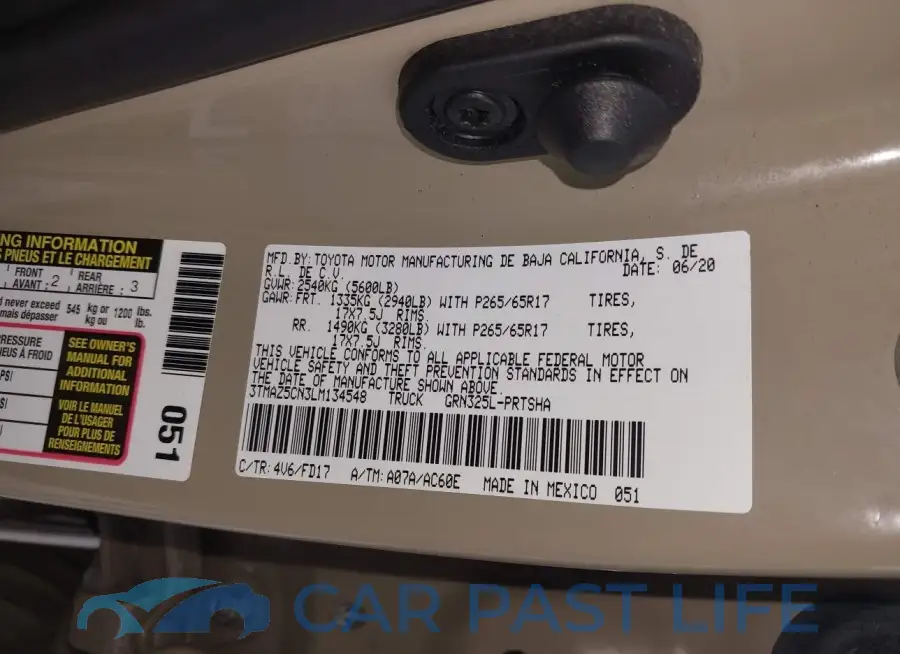 3TMAZ5CN3LM134548# 9