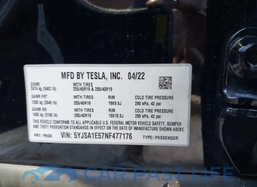 5YJSA1E57NF477176# 9