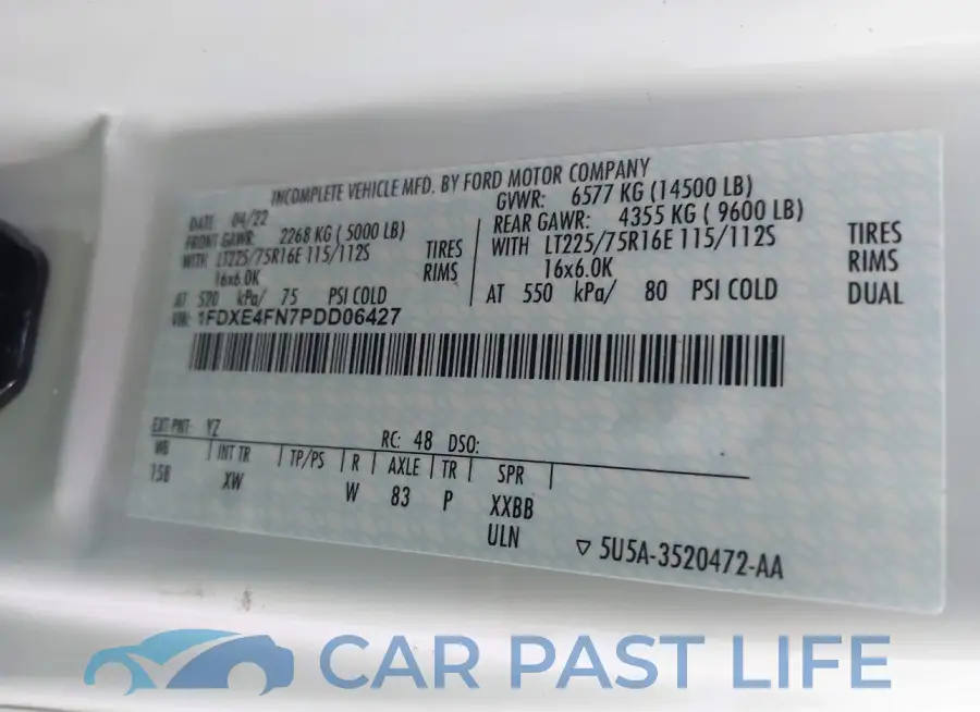 1FDXE4FN7PDD06427# 9