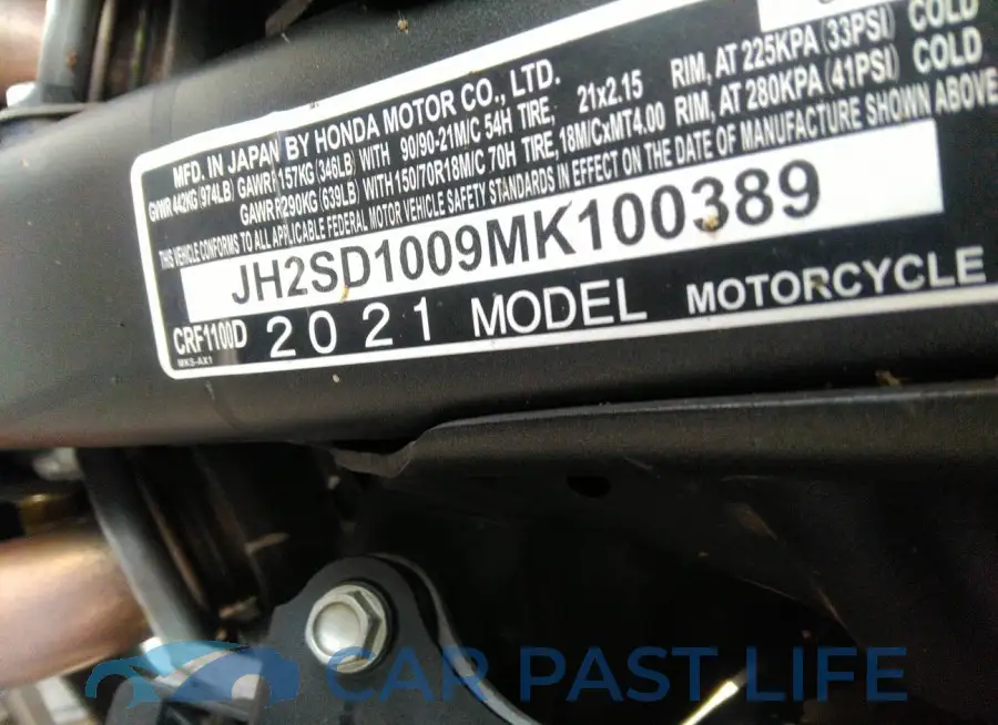JH2SD1009MK100389# 10