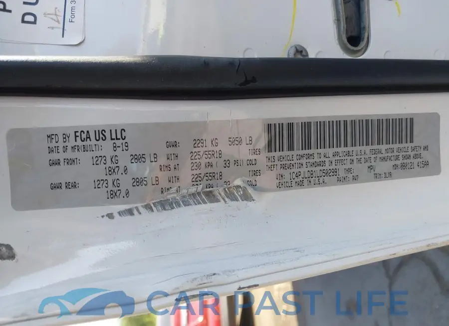 1C4PJLDB1LD502991# 9