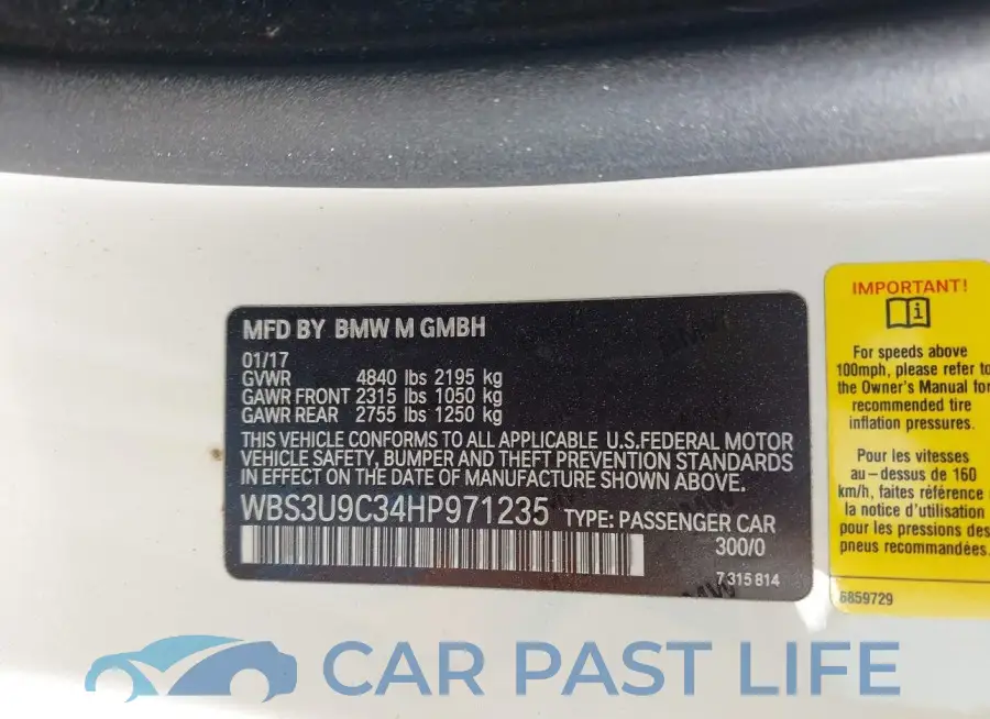 WBS3U9C34HP971235# 9