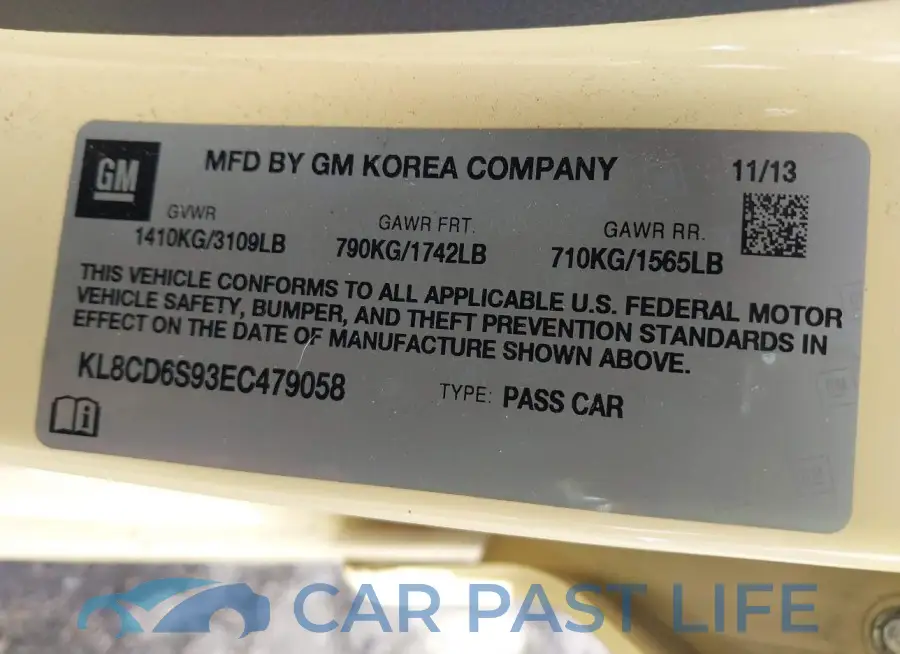 KL8CD6S93EC479058# 9