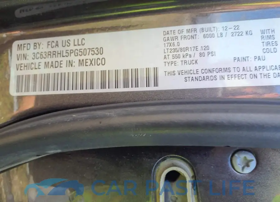 3C63RRHL5PG507530# 9