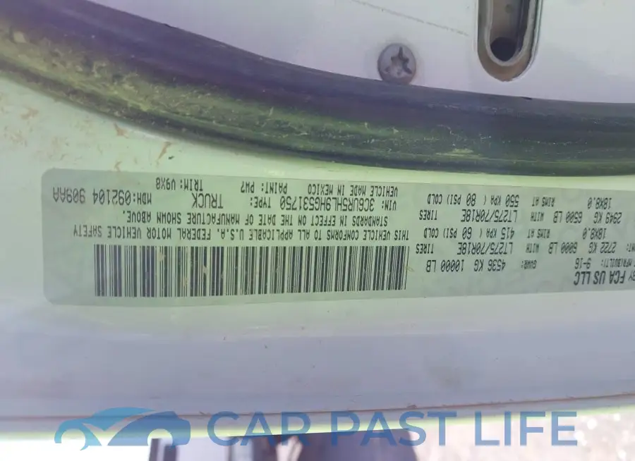 3C6UR5HL9HG531750# 9