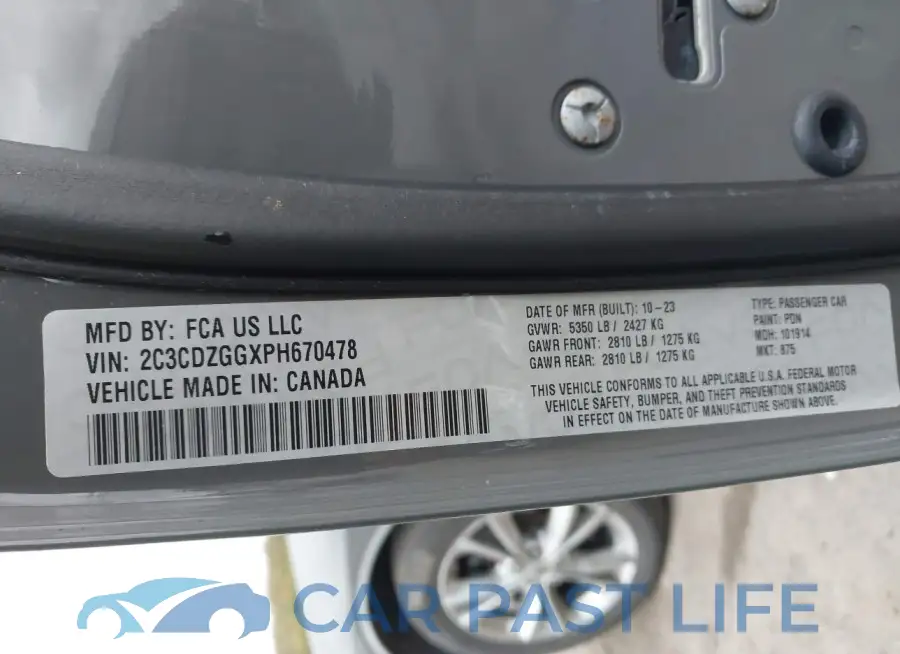 2C3CDZGGXPH670478# 9