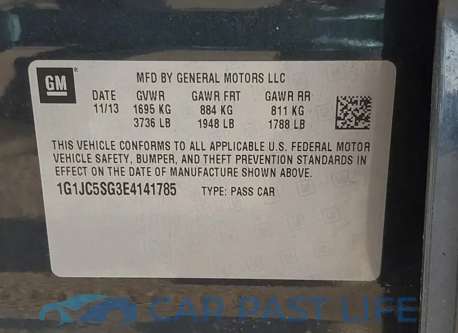 1G1JC5SG3E4141785# 9