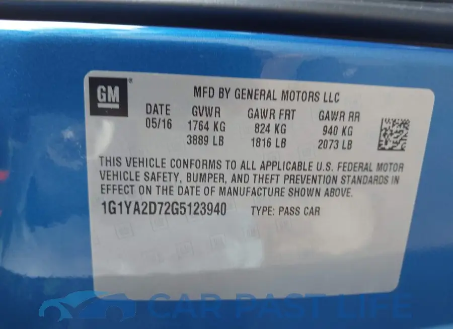 1G1YA2D72G5123940# 9