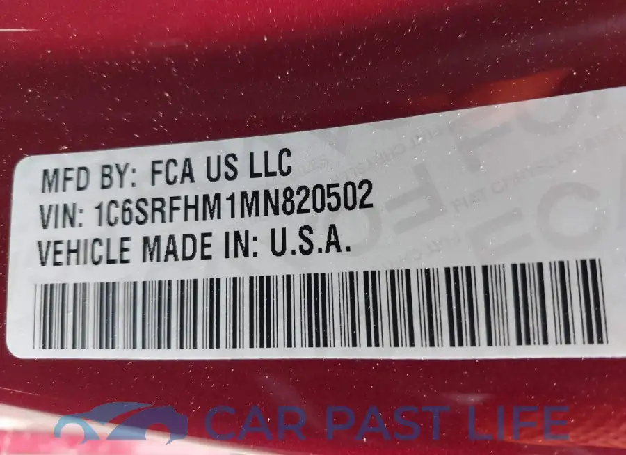 1C6SRFHM1MN820502# 9