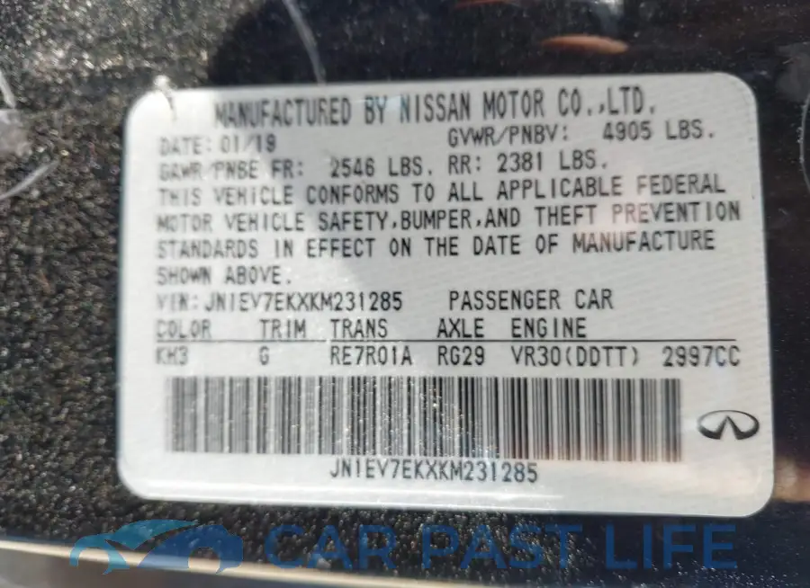 JN1EV7EKXKM231285# 9